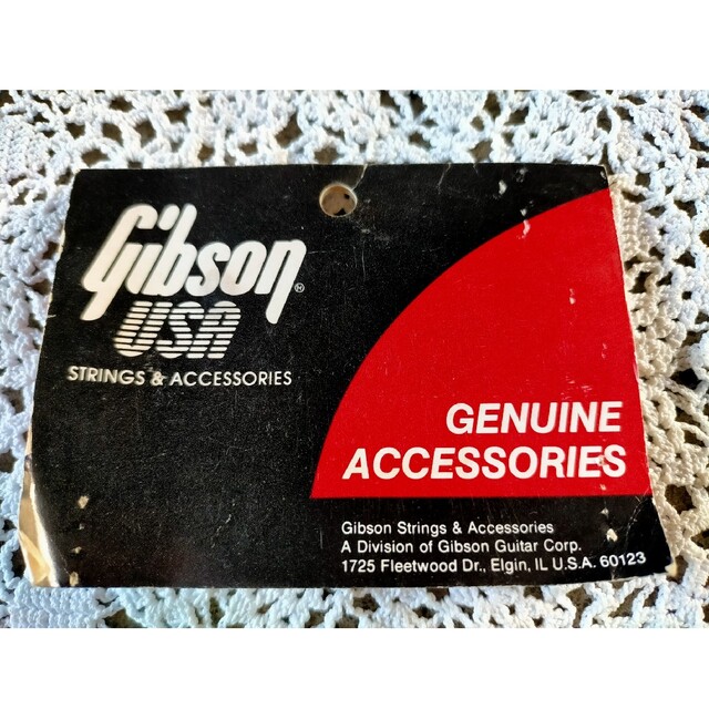 Gibson(ギブソン)の新品未使用　GibsonUSAギター🎸ストラップ革　黒 楽器のギター(ストラップ)の商品写真