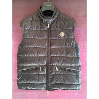 ホワイトブラウン MONCLER 22SS ニット\u0026ナイロンダウンベスト