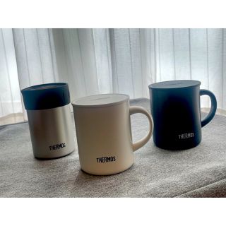 サーモス(THERMOS)のサーモス 真空断熱マグカップ2個・保冷缶ホルダーのセット(タンブラー)