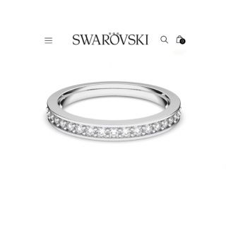 スワロフスキー(SWAROVSKI)のSWAROVSKI スワロフスキー Rare リング ハーフエタニティ　8号(リング(指輪))