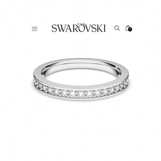 スワロフスキー(SWAROVSKI)のSWAROVSKI スワロフスキー Rare リング ハーフエタニティ　8号(リング(指輪))