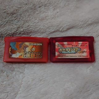 ゲームボーイアドバンス(ゲームボーイアドバンス)のポケットモンスター ファイアレッド＋ルビー GBA ソフトのみ！ジャンクセット！(携帯用ゲームソフト)