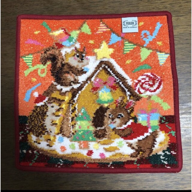 フェイラー ハンカチ リトルクリスマスパーティ タオルハンカチ 新品
