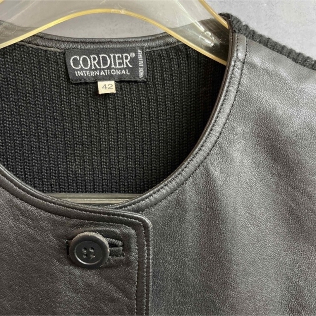 CORDIER(コルディア)の美品コルディア　異素材革レザーベスト　スカートセットアップ レディースのレディース その他(セット/コーデ)の商品写真