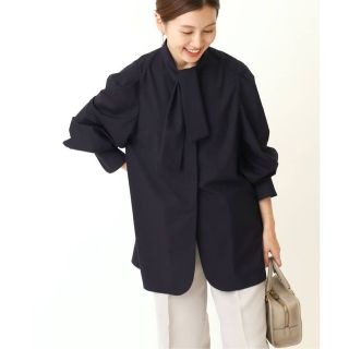IENA - 【新品 未使用】IENA &NAVY タイプライターボウタイブラウスの