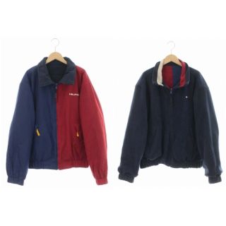 トミーヒルフィガー(TOMMY HILFIGER)のTOMMY HILFIGER リバーシブル ブルゾン ジャケット S 赤 青 紺(ブルゾン)