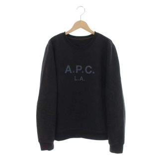 アーペーセー(A.P.C)のA.P.C. トレーナー スウェット プルオーバー ロゴ プリント S 黒(その他)