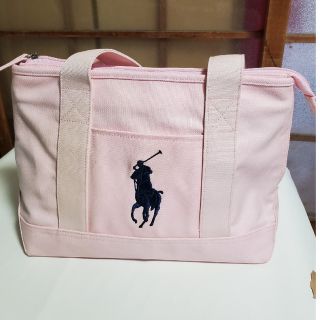 ポロラルフローレン(POLO RALPH LAUREN)の美品、POLO RALPH LAUREN、ビンク(トートバッグ)