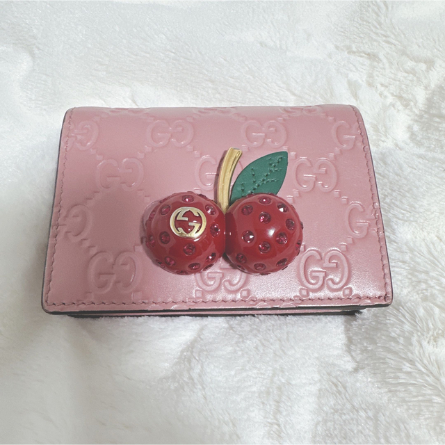 GUCCI - 日本限定 GUCCI 財布 ピンク チェリーの通販 by おはな GUCCI - 日本限定 GUCCI 財布 ピンク チェリーの通販 by おはな