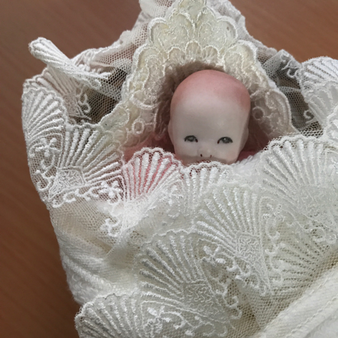 オールビスクベビー☆ピンク☆人形☆赤ちゃん ハンドメイドのぬいぐるみ/人形(人形)の商品写真