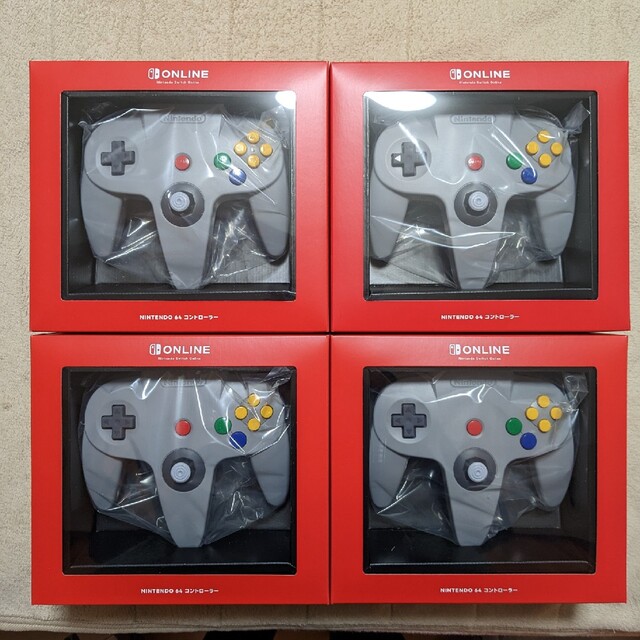 新品・未開封】ニンテンドー64 switchコントローラー ×4個セット 全