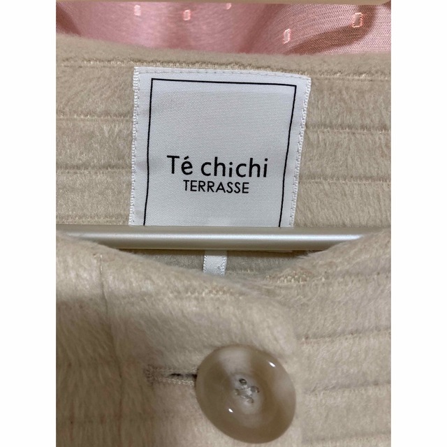 Techichi(テチチ)のテチチテラス te chichi ノーカラーコート Mサイズ 卒業式 卒園式 レディースのジャケット/アウター(ロングコート)の商品写真