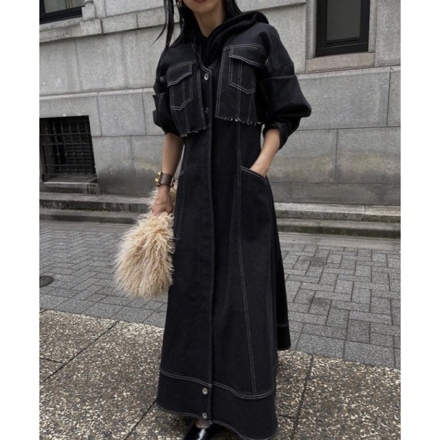 Ameri◆UND 3WAY DENIM DRESS コーデセット