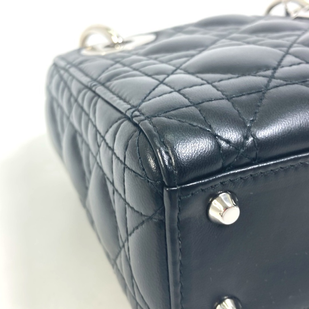 Dior(ディオール)のディオール Dior カナージュ ミニ レディディオール カバン 2WAY ショルダーバッグ レザー ブラック 未使用 レディースのバッグ(ショルダーバッグ)の商品写真