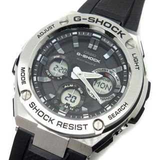 ジーショック(G-SHOCK)のG-SHOCK Gスチール 電波 ソーラー 腕時計 GST-W110-1AJF(腕時計)