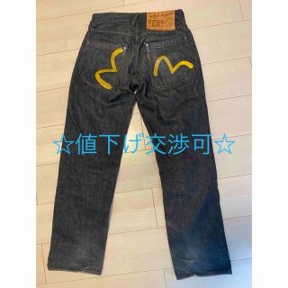 エビス(EVISU)のEVISUジーンズ 初期モデル 廃盤 イエローカモメ 値下げ交渉可(デニム/ジーンズ)