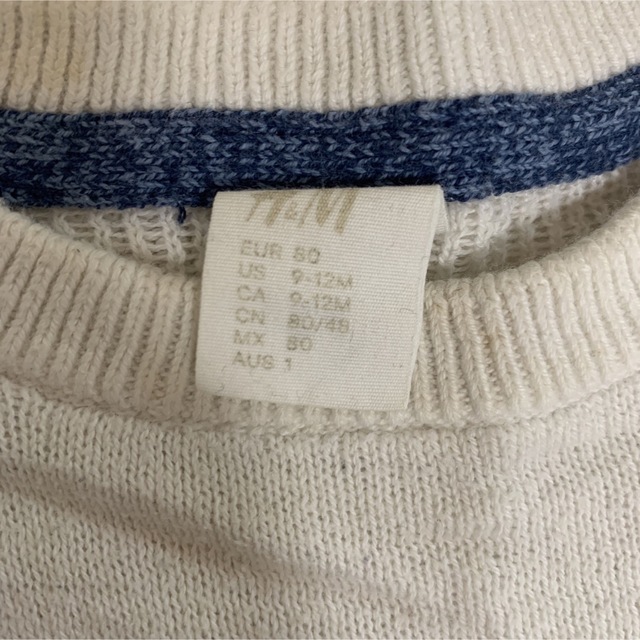 H&M(エイチアンドエム)のH&M ニット　80㎝ キッズ/ベビー/マタニティのベビー服(~85cm)(ニット/セーター)の商品写真