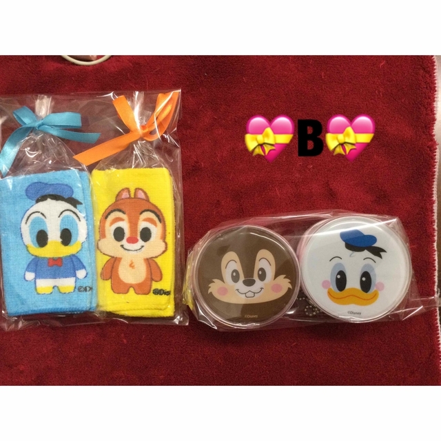 Disney(ディズニー)の💝wフェイスコインケース2P&ミニタオル2P💝B💝 その他のその他(その他)の商品写真