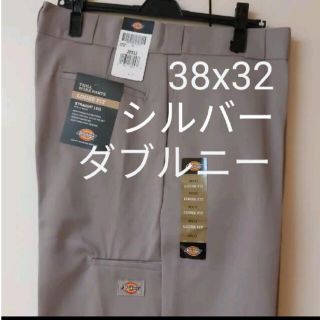 ディッキーズ(Dickies)の新品 38x32 SV ダブルニー ワークパンツ ディッキーズ シルバー(ワークパンツ/カーゴパンツ)