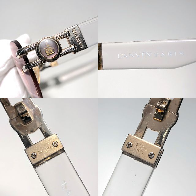 最終決算小物◆ LANVIN ◆ 希少 ヴィンテージクリアフレームツーポイントサングラス