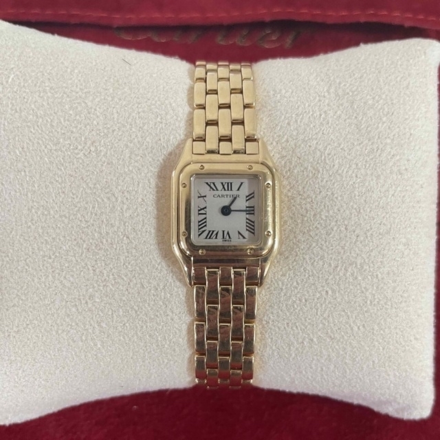 Cartier(カルティエ)の専用カルティエ　ミニパンテール　金無垢　腕時計 レディースのファッション小物(腕時計)の商品写真