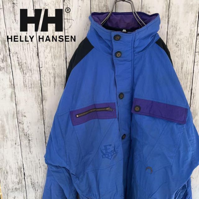 ビンテージ】HELLY HANSEN ヘリーハンセン マウンテンパーカー 青 www