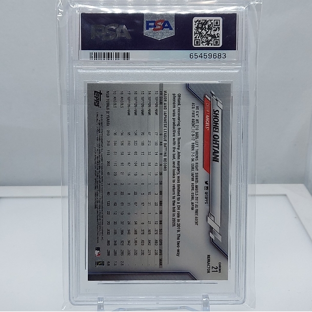 大谷翔平 2020 TOPPS CHROME PSA 10 エンタメ/ホビーのトレーディングカード(シングルカード)の商品写真