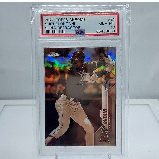 宅配便送料無料 大谷翔平 2020 TOPPS CHROME PSA 10 - シングルカード