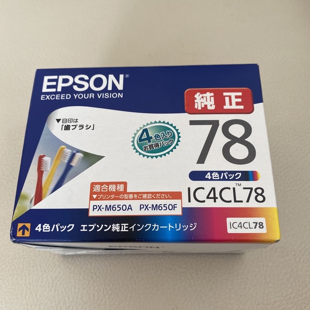 EPSON インクカートリッジ IC4CL78 4色の通販 by ゆー's shop｜ラクマ
