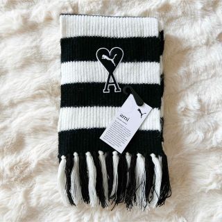 ami - Ami Paris アミパリス フリンジマフラー ベージュの通販 by shop