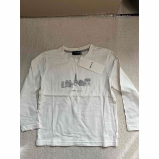 コムサイズム(COMME CA ISM)の新品　コムサイズム　110 ロンT 白(Tシャツ/カットソー)