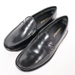 カミナンド(CAMINANDO)のCAMINANDO カミナンド　コインローファー　レディース　黒　USED(ローファー/革靴)