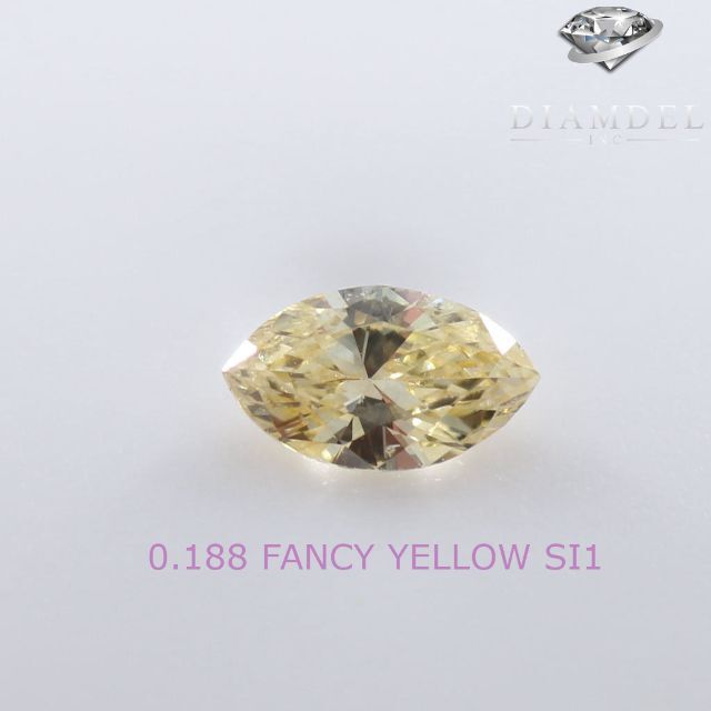 イェローダイヤモンドルース/ F.YELLOW/ 0.188 ct.