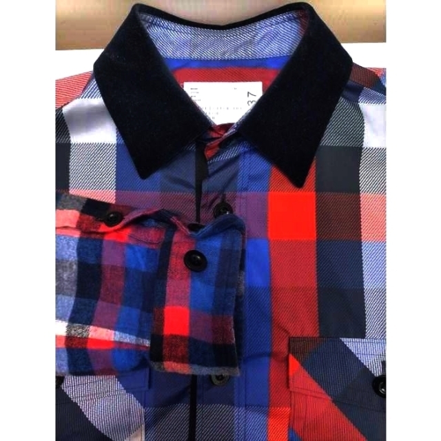 Sacai(サカイ) 22AW Plaid Layered Shirt メンズ Sacai(サカイ) 22AW Plaid Layered Shirt メンズ