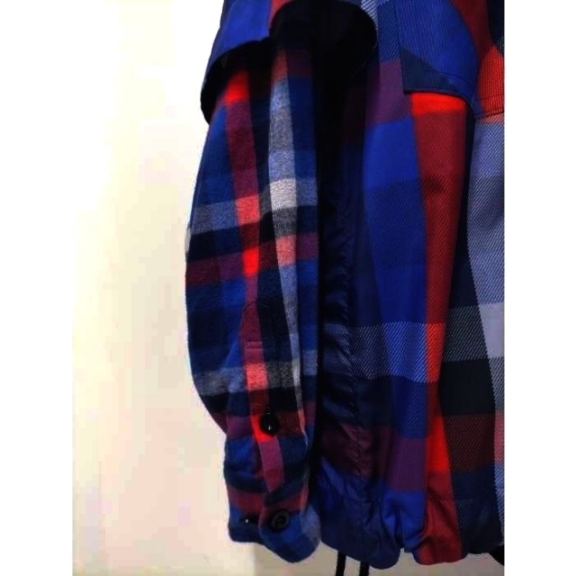 sacai(サカイ)のSacai(サカイ) 22AW Plaid Layered Shirt メンズ メンズのジャケット/アウター(ナイロンジャケット)の商品写真