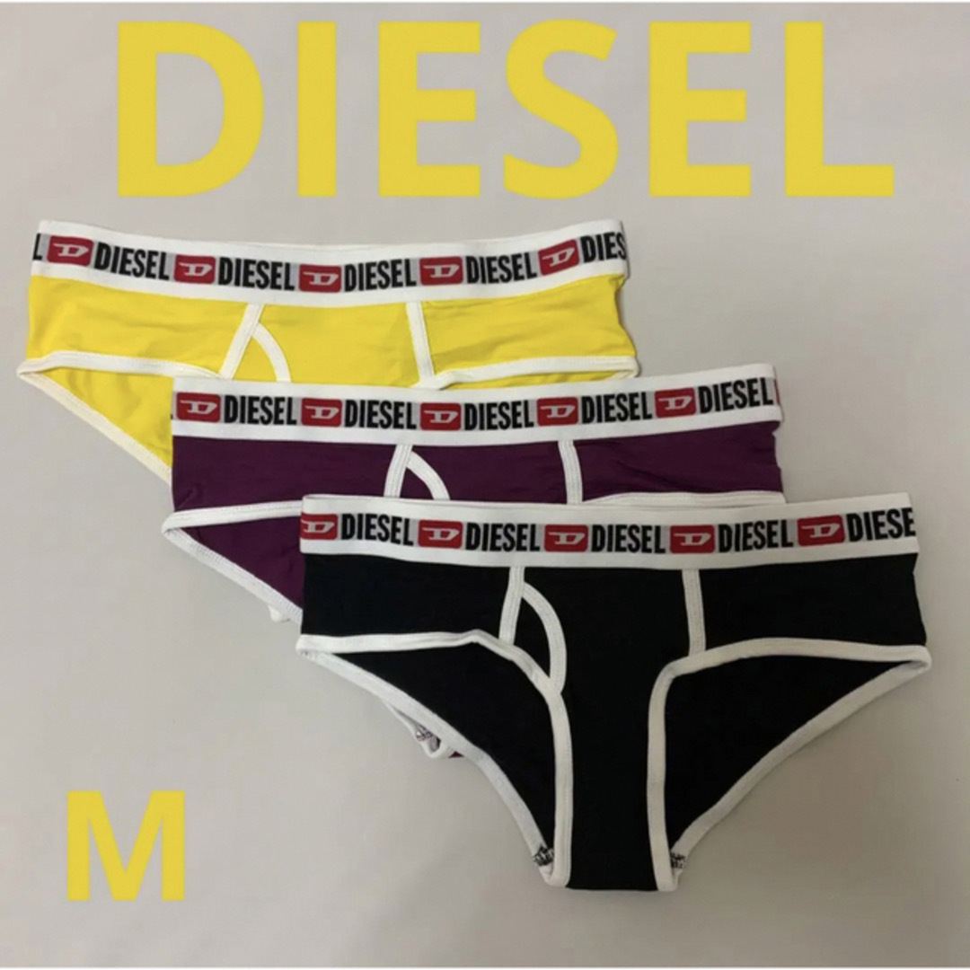 洗練されたデザイン　DIESEL　UFPN-OXY　3パックショーツ ロゴ　M