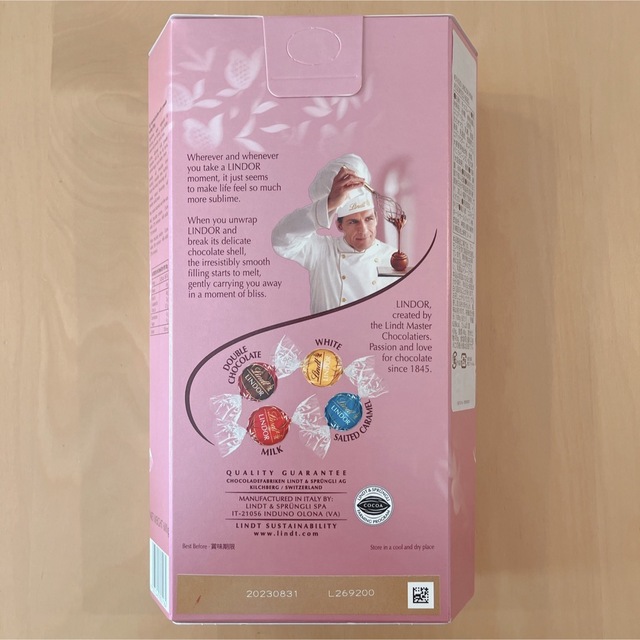 Lindt(リンツ)の【翌日発送】リンツ 4種 16個 リンドール ピンク バレンタイン 匿名 1 食品/飲料/酒の食品(菓子/デザート)の商品写真