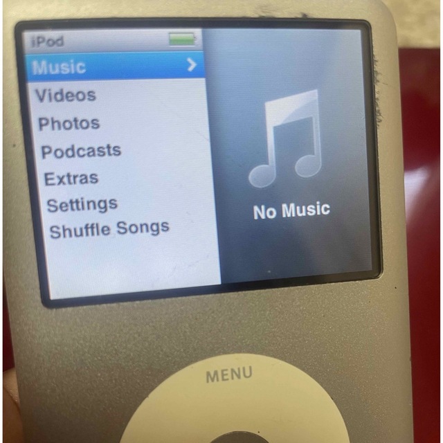 iPod(アイポッド)のiPod classic 80GB シルバー　動作確認済み　初期化済み スマホ/家電/カメラのオーディオ機器(ポータブルプレーヤー)の商品写真