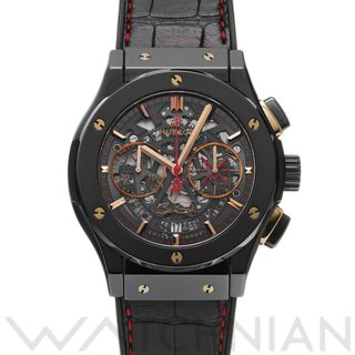 ウブロ(HUBLOT)の中古 ウブロ HUBLOT 525.CS.0138.LR.DWD14 ブラック /スケルトン メンズ 腕時計(腕時計(アナログ))