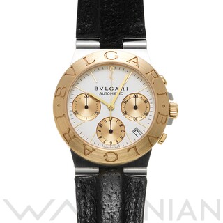 ブルガリ(BVLGARI)の中古 ブルガリ BVLGARI CH35SG ホワイト /ゴールド メンズ 腕時計(腕時計(アナログ))