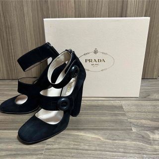 プラダ(PRADA)の【値下げ】PRADA プラダ　スエードヒール　ベルベット(ハイヒール/パンプス)