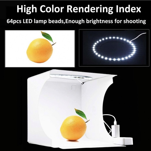 撮影BOX 撮影ライト LED 段階調節可能 撮影ボックス 撮影セット30x30cm 折り畳み 写真撮影 キット 簡易 撮影ボックス 3色LED ライト 暖 白 冷色光、明るさ調整可能、6色背景