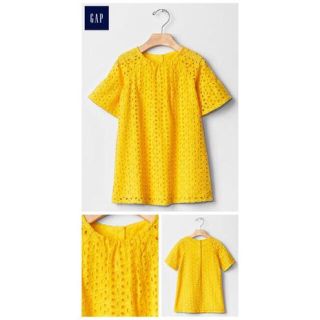 ギャップキッズ(GAP Kids)の【美品】gap アイレットレース ワンピースドレス 100cm(ワンピース)