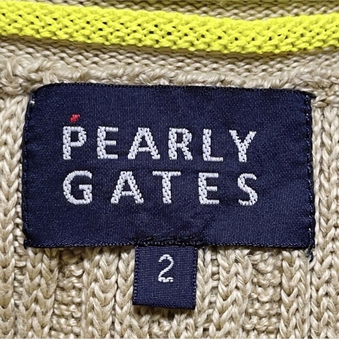 PEARLY GATES - パーリーゲイツPEARLY GATES ニットベスト Vネック