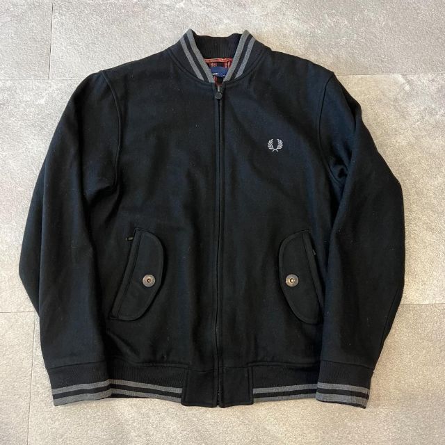 FRED PERRY フレッドペリー ウール スタジャン ブラック