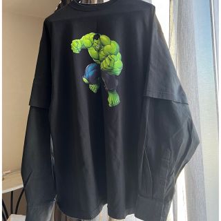 バレンシアガ(Balenciaga)のBALENCIAGA MARVEL ハルク ロンT トレーナー 長袖 カットソー(Tシャツ/カットソー(七分/長袖))