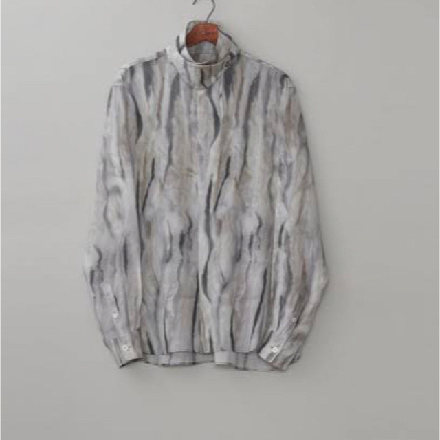 21AW MASU Fur print silk shirt シャツ