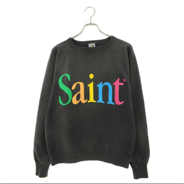 セントマイケル SAINT MICHAEL  22AW  SM-A22-0000-019 KISS MEヴィンテージ加工クルーネックスウェット メンズ XL