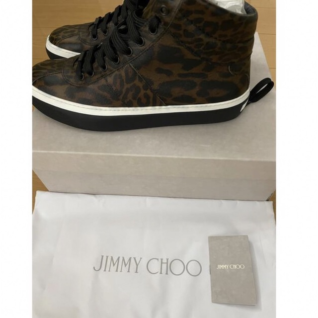 JIMMY CHOO(ジミーチュウ)の新品　JIMMY CHOO ジミーチュウスター　レオパード　ハイカットスニーカー メンズの靴/シューズ(スニーカー)の商品写真