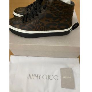 ジミーチュウ(JIMMY CHOO)の新品　JIMMY CHOO ジミーチュウスター　レオパード　ハイカットスニーカー(スニーカー)